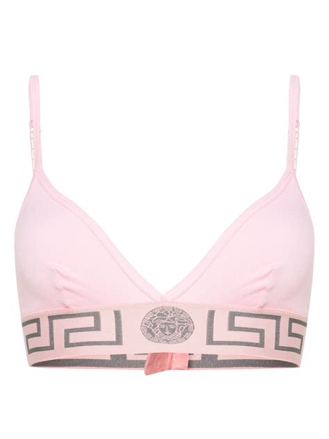 Versace Reggiseno Con Fascia Greca 